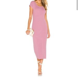 Ribbed Short Sleeve Dress